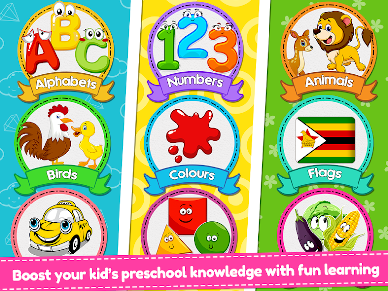 Kiddo app learning topics